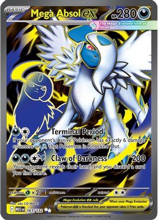 Mega Absol ex - 161/132 161 - ME01 Mega Evolution Holofoil - Poke-Collect
