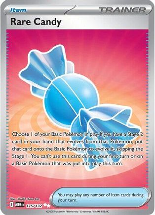 Rare Candy - 175/132 175 - ME01 Mega Evolution Holofoil - Poke-Collect