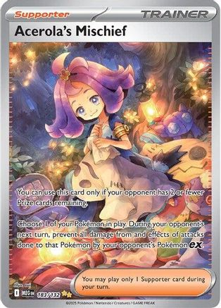 Acerola's Mischief - 183/132 183 - ME01 Mega Evolution Holofoil - Poke-Collect