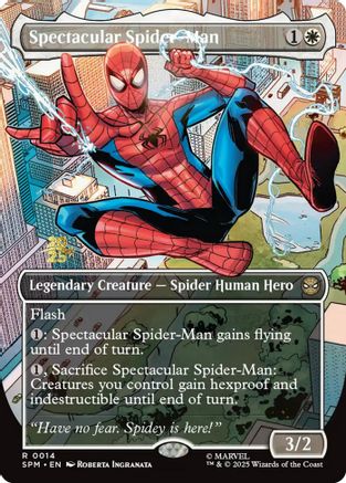 Spectacular Spider-Man (Borderless) (PRE-014) - Prerelease Cards Foil - Poke-Collect