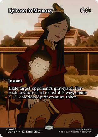 Release to Memory (Borderless) (TLE-005) - Avatar: The Last Airbender: Eternal-Legal Foil - Poke-Collect