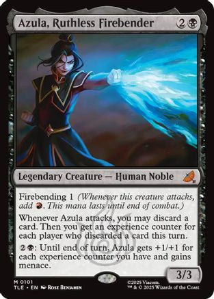 Azula, Ruthless Firebender (TLE-101) - Avatar: The Last Airbender: Eternal-Legal Foil - Poke-Collect