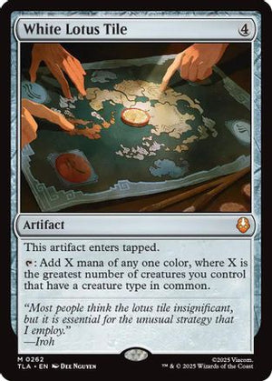 White Lotus Tile (TLA-262) - Avatar: The Last Airbender Foil - Poke-Collect