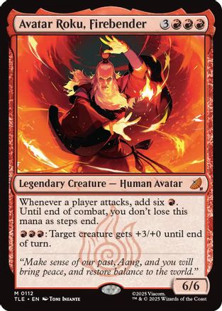 Avatar Roku, Firebender (TLE-112) - Avatar: The Last Airbender: Eternal-Legal Foil - Poke-Collect