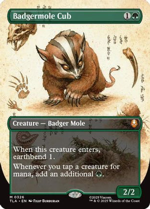 Badgermole Cub (Borderless) (TLA-326) - Avatar: The Last Airbender - Poke-Collect