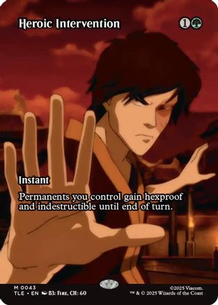 Heroic Intervention (Borderless) (TLE-043) - Avatar: The Last Airbender: Eternal-Legal - Poke-Collect