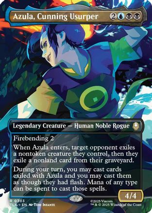 Azula, Cunning Usurper (Borderless) (TLA-303) - Avatar: The Last Airbender - Poke-Collect