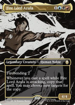 Fire Lord Azula (0313) (Borderless) (TLA-313) - Avatar: The Last Airbender Foil - Poke-Collect