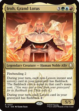 Iroh, Grand Lotus (TLA-227) - Avatar: The Last Airbender - Poke-Collect