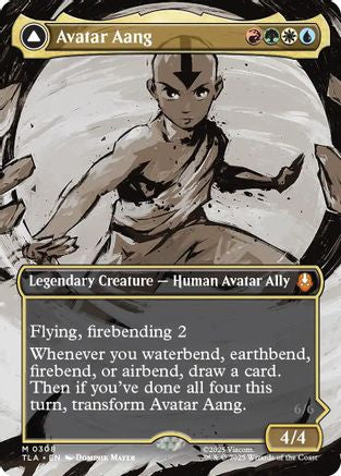 Avatar Aang (Borderless) (TLA-308) - Avatar: The Last Airbender Foil - Poke-Collect
