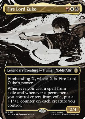 Fire Lord Zuko (Borderless) (TLA-315) - Avatar: The Last Airbender - Poke-Collect