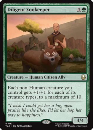 Diligent Zookeeper (TLA-171) - Avatar: The Last Airbender Foil - Poke-Collect