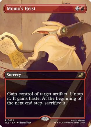Momo's Heist (Borderless) (TLE-072) - Avatar: The Last Airbender: Eternal-Legal Foil - Poke-Collect
