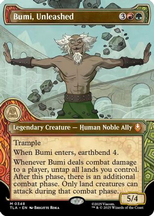 Bumi, Unleashed (Showcase) (TLA-348) - Avatar: The Last Airbender - Poke-Collect