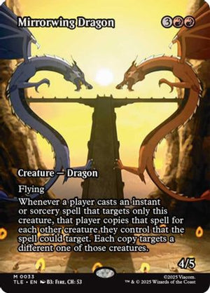 Mirrorwing Dragon (Borderless) (TLE-033) - Avatar: The Last Airbender: Eternal-Legal Foil - Poke-Collect