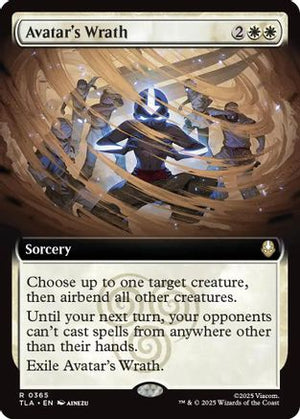 Avatar's Wrath (Extended Art) (TLA-365) - Avatar: The Last Airbender Foil - Poke-Collect