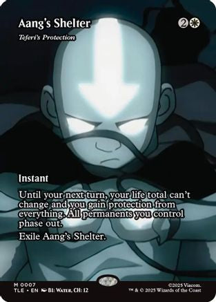 Aang's Shelter - Teferi's Protection (Borderless) (TLE-007) - Avatar: The Last Airbender: Eternal-Legal Foil - Poke-Collect