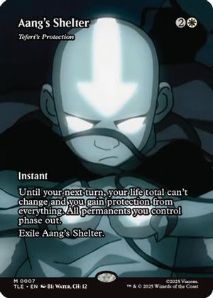 Aang's Shelter - Teferi's Protection (Borderless) (TLE-007) - Avatar: The Last Airbender: Eternal-Legal Foil