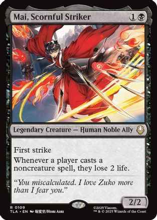 Mai, Scornful Striker (TLA-109) - Avatar: The Last Airbender Foil - Poke-Collect