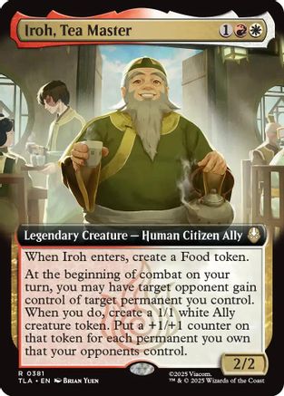 Iroh, Tea Master (Extended Art) (TLA-381) - Avatar: The Last Airbender - Poke-Collect
