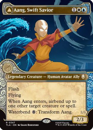 Aang, Swift Savior (Showcase) (TLA-347) - Avatar: The Last Airbender - Poke-Collect