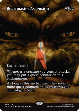 Beastmaster Ascension (Borderless) (TLE-039) - Avatar: The Last Airbender: Eternal-Legal - Poke-Collect