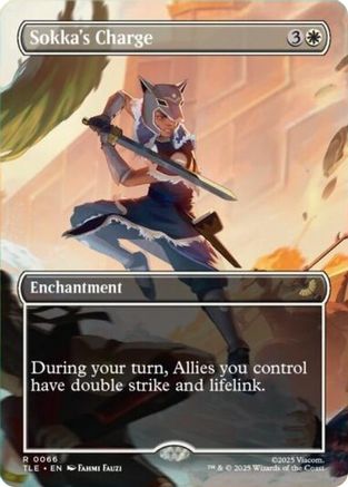 Sokka's Charge (Borderless) (TLE-066) - Avatar: The Last Airbender: Eternal-Legal - Poke-Collect