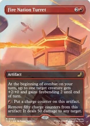 Fire Nation Turret (Borderless) (TLE-064) - Avatar: The Last Airbender: Eternal-Legal - Poke-Collect