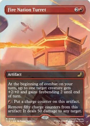 Fire Nation Turret (Borderless) (TLE-064) - Avatar: The Last Airbender: Eternal-Legal - Poke-Collect
