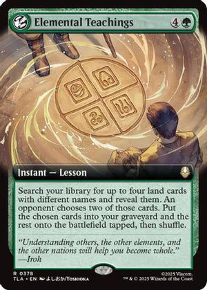 Elemental Teachings (Extended Art) (TLA-378) - Avatar: The Last Airbender Foil - Poke-Collect