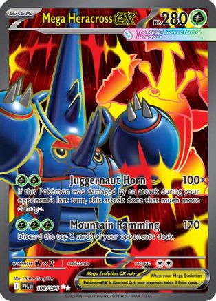 Mega Heracross ex - 108/094 108 - ME02 Phantasmal Flames Holofoil
