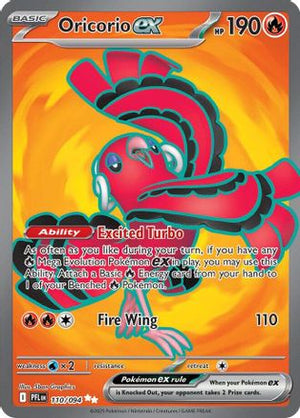 Oricorio ex - 110/094 110 - ME02 Phantasmal Flames Holofoil