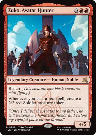 Zuko, Avatar Hunter (0287) (TLE-287) - Avatar: The Last Airbender: Eternal-Legal - Poke-Collect