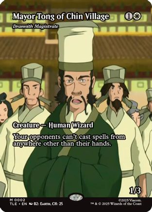 Mayor Tong of Chin Village - Drannith Magistrate (Borderless) (TLE-002) - Avatar: The Last Airbender: Eternal-Legal - Poke-Collect