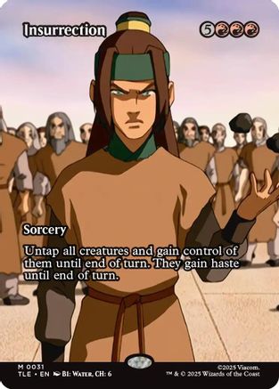 Insurrection (Borderless) (TLE-031) - Avatar: The Last Airbender: Eternal-Legal Foil - Poke-Collect