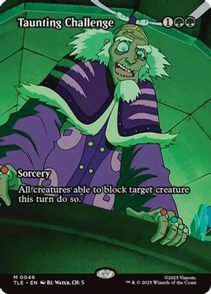 Taunting Challenge (Borderless) (TLE-046) - Avatar: The Last Airbender: Eternal-Legal Foil - Poke-Collect