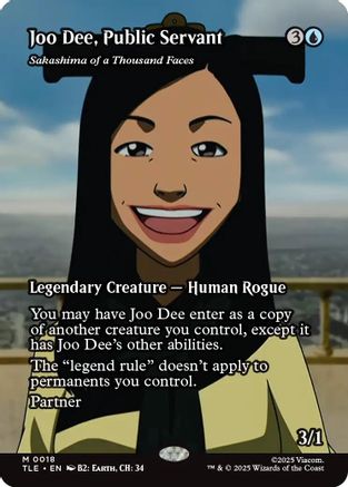 Joo Dee, Public Servant - Sakashima of a Thousand Faces (Borderless) (TLE-018) - Avatar: The Last Airbender: Eternal-Legal - Poke-Collect