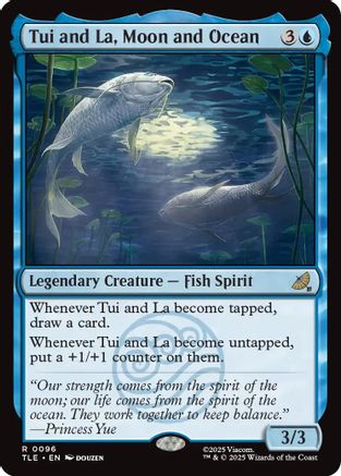 Tui and La, Moon and Ocean (TLE-096) - Avatar: The Last Airbender: Eternal-Legal Foil - Poke-Collect