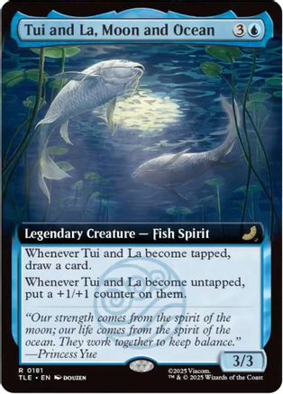 Tui and La, Moon and Ocean (Extended Art) (TLE-181) - Avatar: The Last Airbender: Eternal-Legal Foil - Poke-Collect
