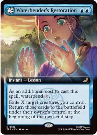 Waterbender's Restoration (Extended Art) (TLE-183) - Avatar: The Last Airbender: Eternal-Legal Foil - Poke-Collect