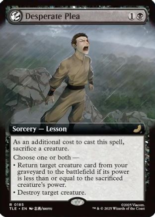 Desperate Plea (Extended Art) (TLE-185) - Avatar: The Last Airbender: Eternal-Legal Foil - Poke-Collect
