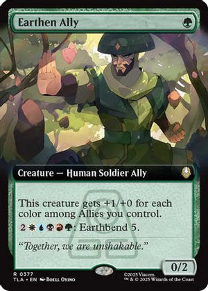 Earthen Ally (Extended Art) (TLA-377) - Avatar: The Last Airbender Foil - Poke-Collect