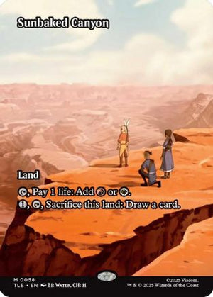 Sunbaked Canyon (Borderless) (TLE-058) - Avatar: The Last Airbender: Eternal-Legal Foil - Poke-Collect