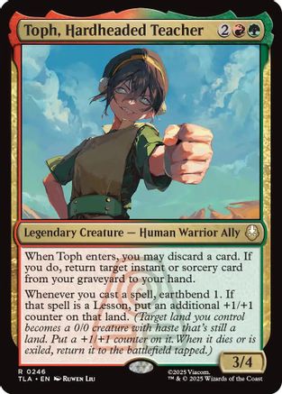 Toph, Hardheaded Teacher (TLA-246) - Avatar: The Last Airbender - Poke-Collect