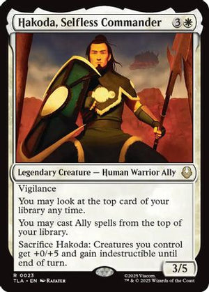 Hakoda, Selfless Commander (TLA-023) - Avatar: The Last Airbender Foil - Poke-Collect