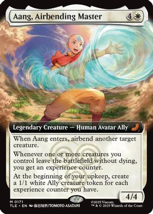 Aang, Airbending Master (Extended Art) (TLE-171) - Avatar: The Last Airbender: Eternal-Legal Foil - Poke-Collect