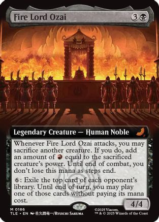 Fire Lord Ozai (Extended Art) (TLE-186) - Avatar: The Last Airbender: Eternal-Legal Foil - Poke-Collect