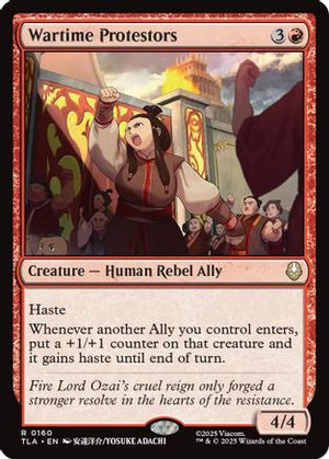 Wartime Protestors (TLA-160) - Avatar: The Last Airbender Foil - Poke-Collect