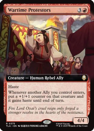 Wartime Protestors (Extended Art) (TLA-375) - Avatar: The Last Airbender - Poke-Collect