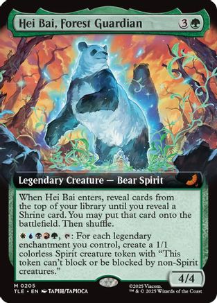 Hei Bai, Forest Guardian (Extended Art) (TLE-205) - Avatar: The Last Airbender: Eternal-Legal - Poke-Collect